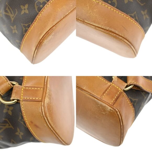 LOUIS VUITTON Montsouris GM Backpack Bag Monogram Leather Brown - Picture 7 of 15